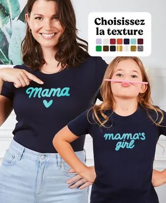 Sweatshirt femme Mama velours