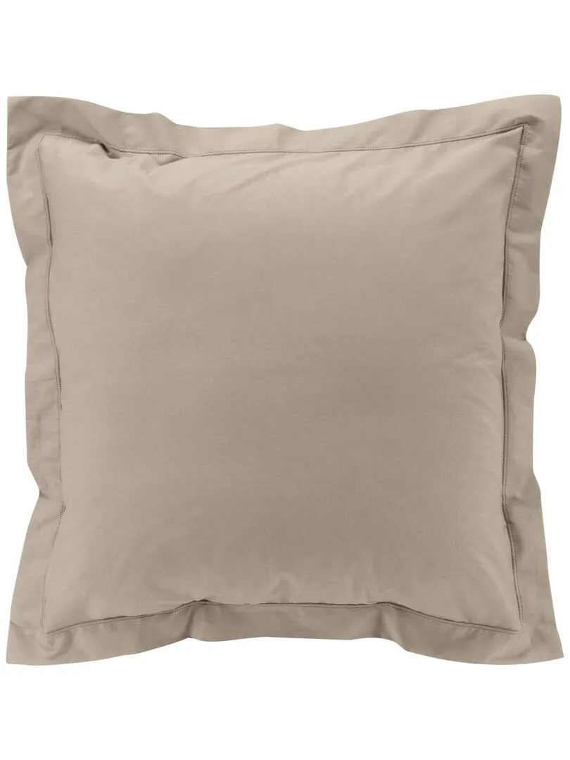 Taie d'oreiller percale de coton - Beige clair