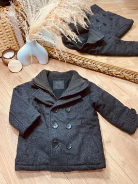 Taille 3 ans manteau duffle-coat en laine garçon Boutchou gris 