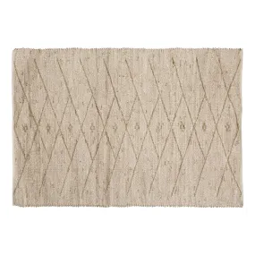 Tapis blanc en coton 