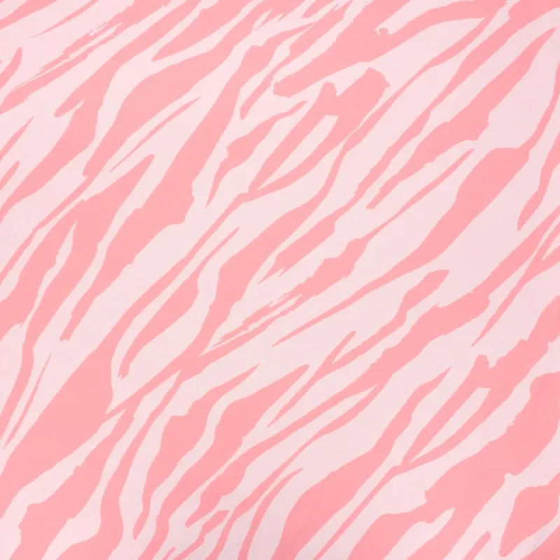 Tissu polyester Punchy zebra - rose