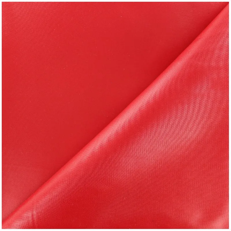 Tissu toile polyester souple imperméable - rouge