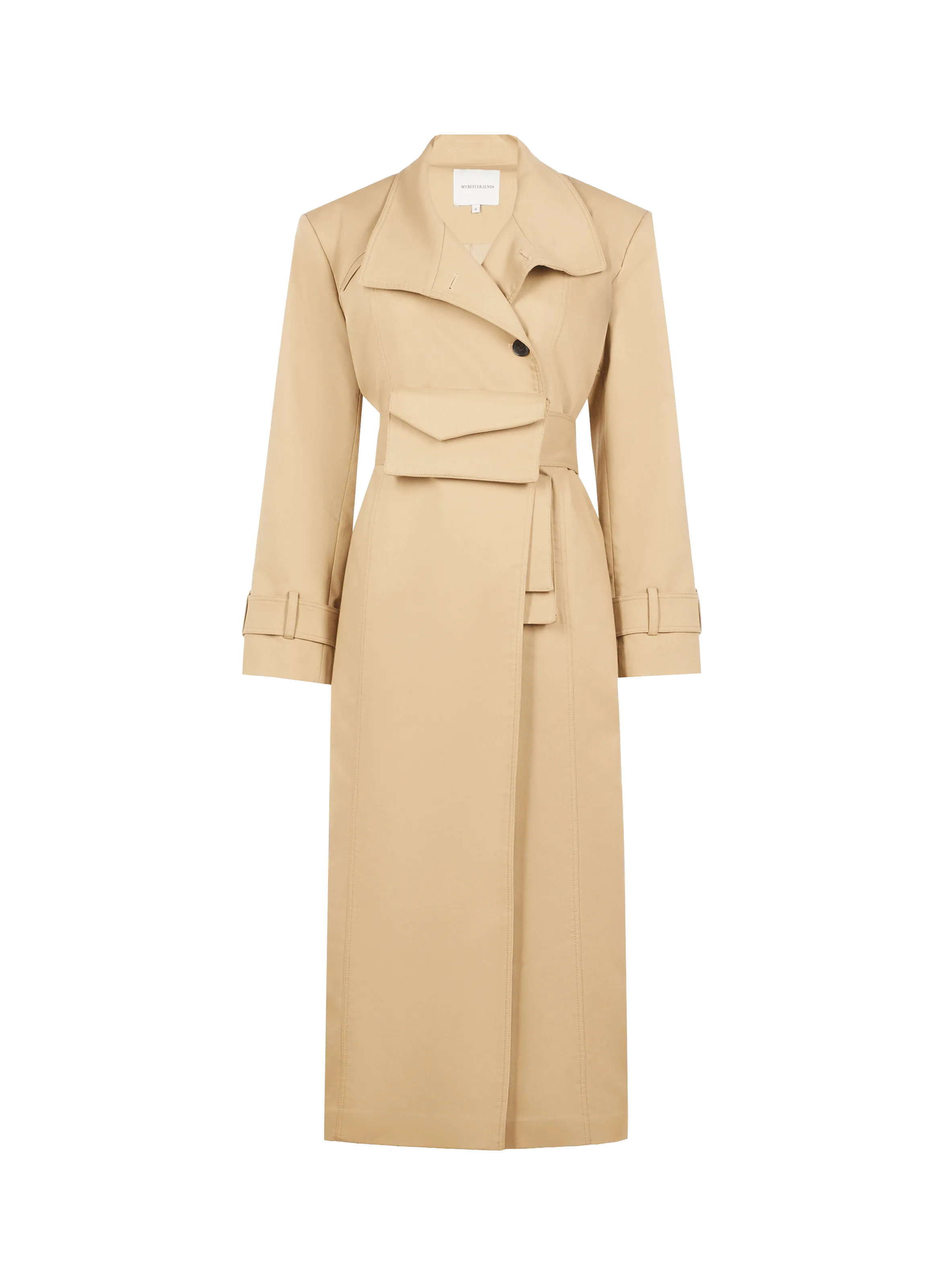 TRENCH-COAT JOYCE EN COTON MéLANGé - MYBESTFRIENDS pour FEMME | Printemps