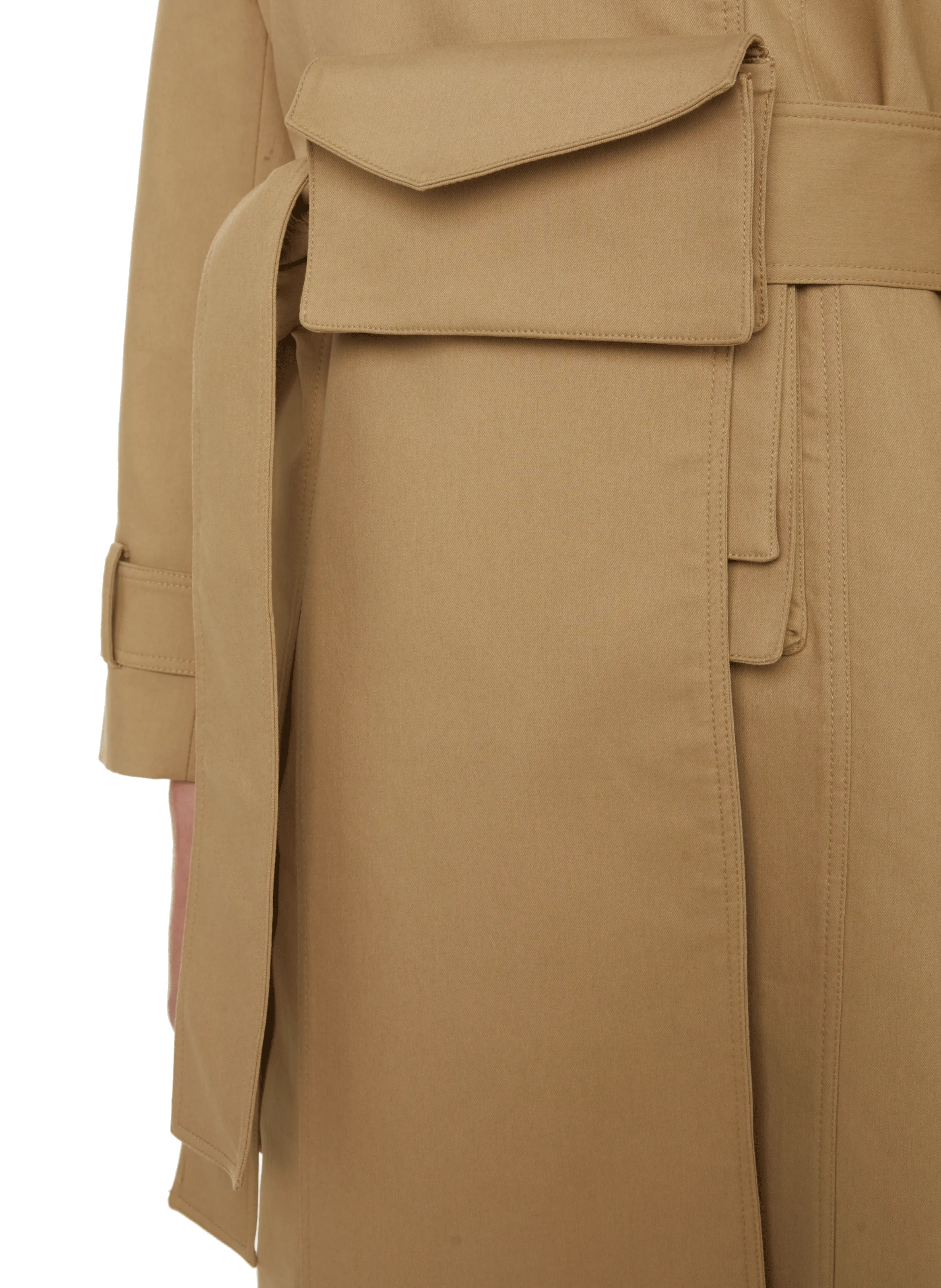 TRENCH-COAT JOYCE EN COTON MéLANGé - MYBESTFRIENDS pour FEMME | Printemps