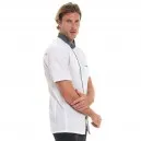 Veste de cuisine manches courtes ABAX denim - ROBUR