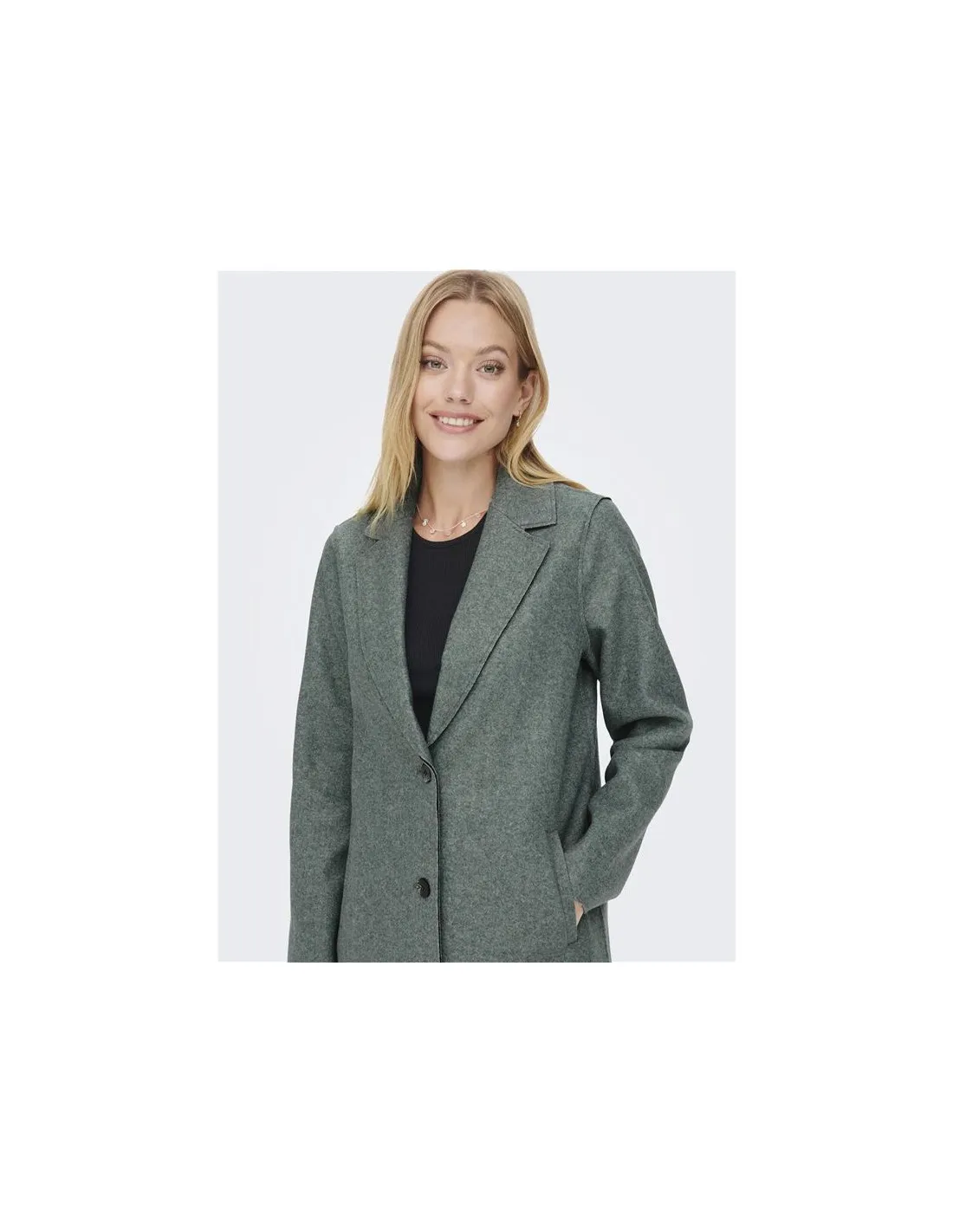 Veste Only carrie Bonded Coat Balsam Green Femme