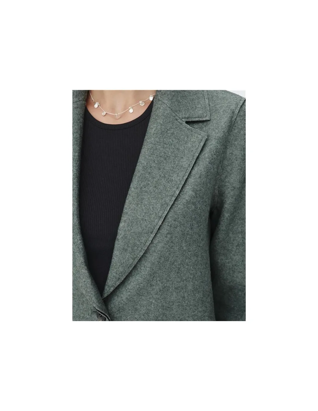 Veste Only carrie Bonded Coat Balsam Green Femme