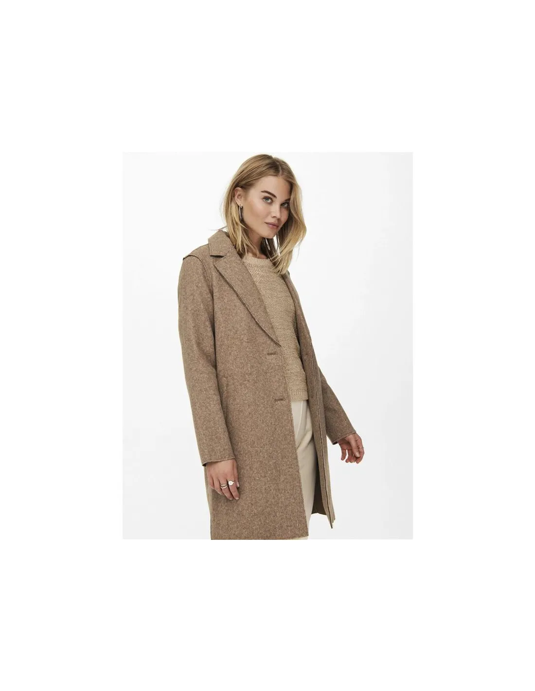 Veste Only carrie Bonded Coat Woodsmoke Femme